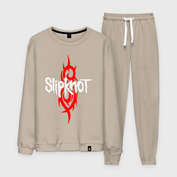Костюм хлопковый мужской SLIPKNOT, цвет: миндальный