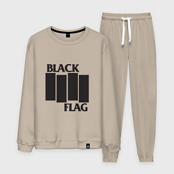 Костюм хлопковый мужской Black Flag, цвет: миндальный