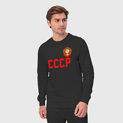 Костюм хлопковый мужской СССР, цвет: черный — фото 2