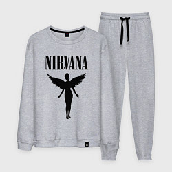 Костюм хлопковый мужской NIRVANA, цвет: меланж