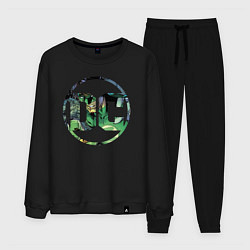 Костюм хлопковый мужской Green Lantern, цвет: черный