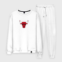 Костюм хлопковый мужской CHICAGO BULLS, цвет: белый