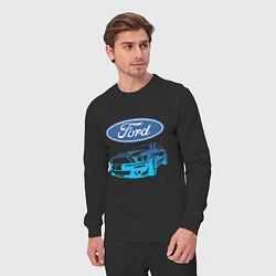Костюм хлопковый мужской Ford Z, цвет: черный — фото 2