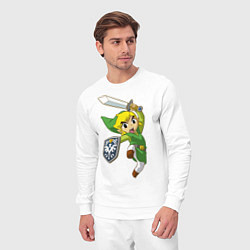 Костюм хлопковый мужской The Legend of Zelda, цвет: белый — фото 2