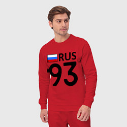 Костюм хлопковый мужской RUS 93, цвет: красный — фото 2