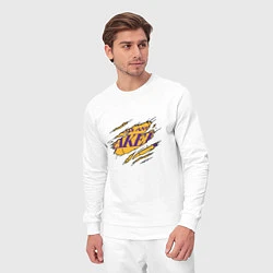 Костюм хлопковый мужской Los Angeles Lakers, цвет: белый — фото 2