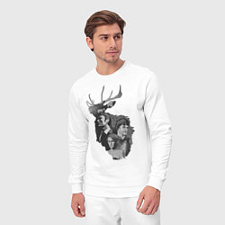 Костюм хлопковый мужской Hannibal, цвет: белый — фото 2