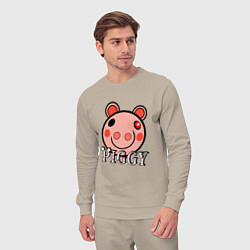 Костюм хлопковый мужской ROBLOX PIGGY, цвет: миндальный — фото 2