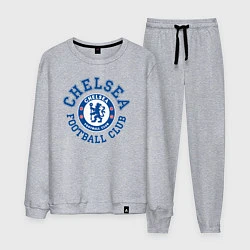 Костюм хлопковый мужской Chelsea FC, цвет: меланж