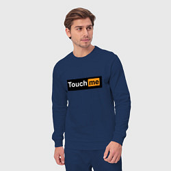 Костюм хлопковый мужской Touch me, цвет: тёмно-синий — фото 2