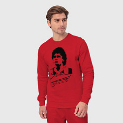 Костюм хлопковый мужской Diego Maradona, цвет: красный — фото 2