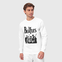 Костюм хлопковый мужской The Beatles, цвет: белый — фото 2