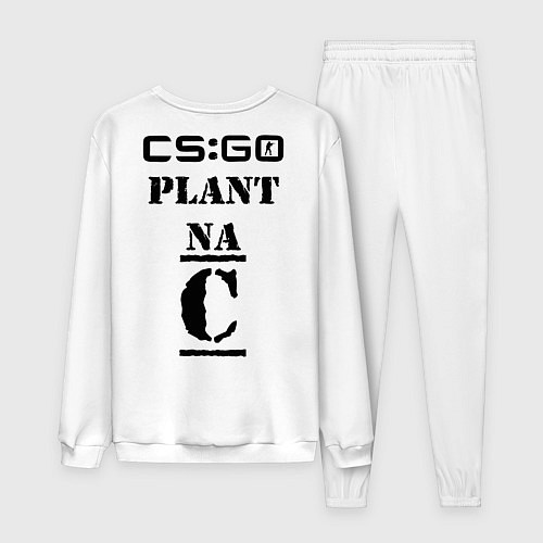 Мужской костюм CS GO Plant na C / Белый – фото 2