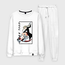 Костюм хлопковый мужской Моя геройская академия, цвет: белый