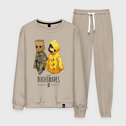 Костюм хлопковый мужской Little Nightmares 2, цвет: миндальный