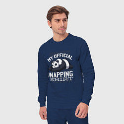 Костюм хлопковый мужской My Official Napping Shirt, цвет: тёмно-синий — фото 2
