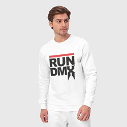 Костюм хлопковый мужской RUN DMX, цвет: белый — фото 2