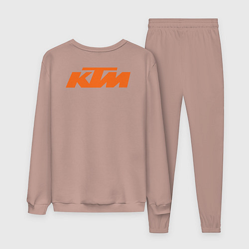 Мужской костюм KTM READY TO RACE спина Z / Пыльно-розовый – фото 2