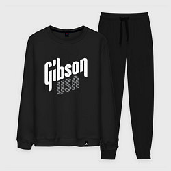 Костюм хлопковый мужской GIBSON USA, цвет: черный