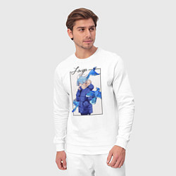 Костюм хлопковый мужской Скейт Бесконечность Ланга, цвет: белый — фото 2