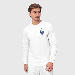 Костюм хлопковый мужской Форма хлопок сборная Франции, цвет: белый — фото 2