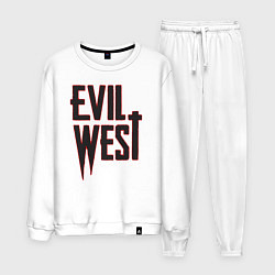 Костюм хлопковый мужской Evil West, цвет: белый