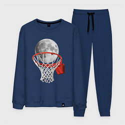 Костюм хлопковый мужской Planet basketball, цвет: тёмно-синий