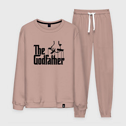 Костюм хлопковый мужской The Godfather, цвет: пыльно-розовый