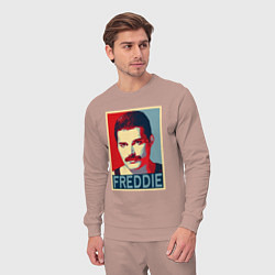 Костюм хлопковый мужской Freddie, цвет: пыльно-розовый — фото 2