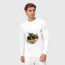 Костюм хлопковый мужской JOHN DEERE I Джон Дир!, цвет: белый — фото 2