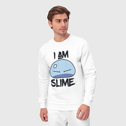 Костюм хлопковый мужской I AM SLIME, Я СЛИЗЬ, цвет: белый — фото 2