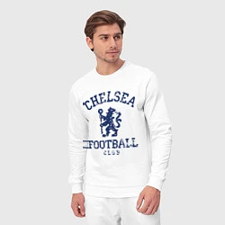 Костюм хлопковый мужской Chelsea FC: Lion, цвет: белый — фото 2
