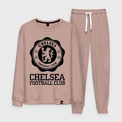 Костюм хлопковый мужской Chelsea FC: Emblem, цвет: пыльно-розовый