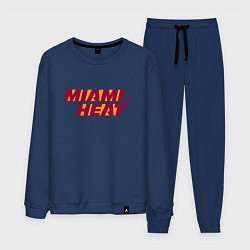 Костюм хлопковый мужской NBA - Miami Heat, цвет: тёмно-синий