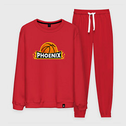 Костюм хлопковый мужской Phoenix Basketball, цвет: красный