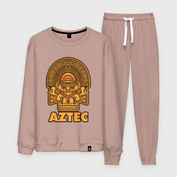 Костюм хлопковый мужской Aztec Ацтеки, цвет: пыльно-розовый