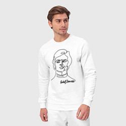 Костюм хлопковый мужской Рудольф Нуриев Rudolf Nureyev, цвет: белый — фото 2