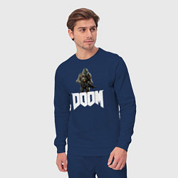 Костюм хлопковый мужской Doom 2016, цвет: тёмно-синий — фото 2