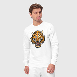 Костюм хлопковый мужской Cool Tiger, цвет: белый — фото 2