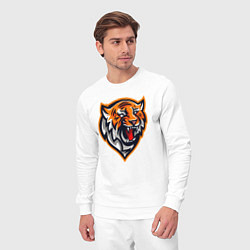 Костюм хлопковый мужской Tiger Scream, цвет: белый — фото 2