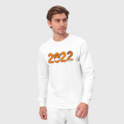 Костюм хлопковый мужской Год Тигра - 2022, цвет: белый — фото 2