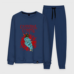 Костюм хлопковый мужской Cannibal Corpse Труп Каннибала, цвет: тёмно-синий