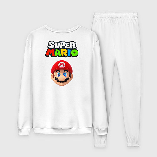 Мужской костюм Mario cash / Белый – фото 2
