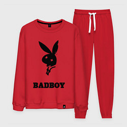 Костюм хлопковый мужской BAD BOY PLAYBOY, цвет: красный