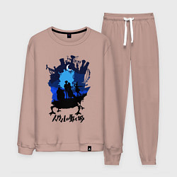 Костюм хлопковый мужской Ходячий Замок Хаула, цвет: пыльно-розовый