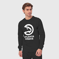 Костюм хлопковый мужской Атланта Хокс, Atlanta Hawks, цвет: черный — фото 2