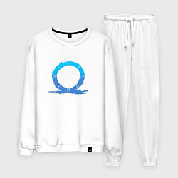 Костюм хлопковый мужской CBVDJK СИМВОЛ КРАТОСА, БОГ ВОЙНЫ, цвет: белый