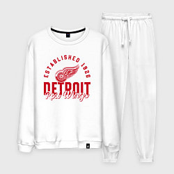Костюм хлопковый мужской Detroit Red Wings Детройт Ред Вингз, цвет: белый