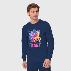 Костюм хлопковый мужской My Little Pony Follow your heart, цвет: тёмно-синий — фото 2