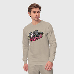 Костюм хлопковый мужской Sacramento River Cats - baseball team, цвет: миндальный — фото 2